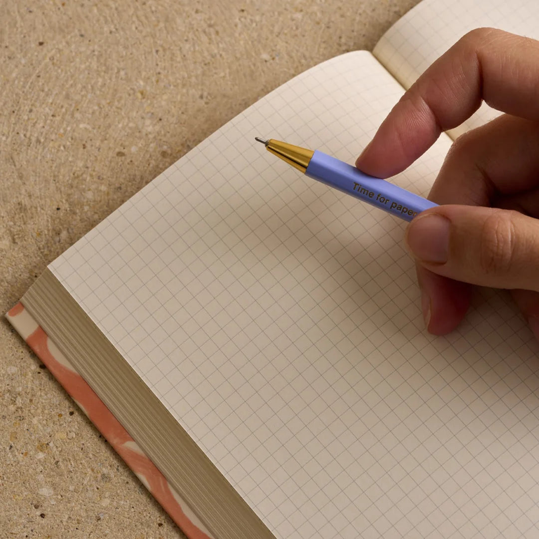 Season Paper undatierter Planner Tartan blau