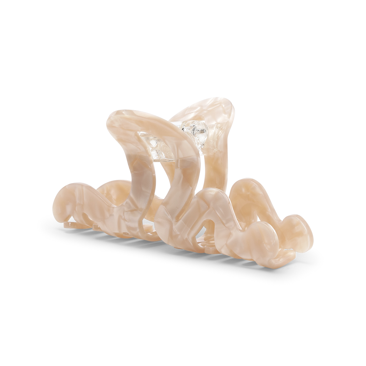 Sketch Silent Big Beige Hair Clip - Sui Ava