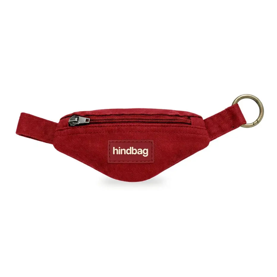 Hindbag - Bananen-Schlüsselanhänger Côme Baumwolle bordeaux