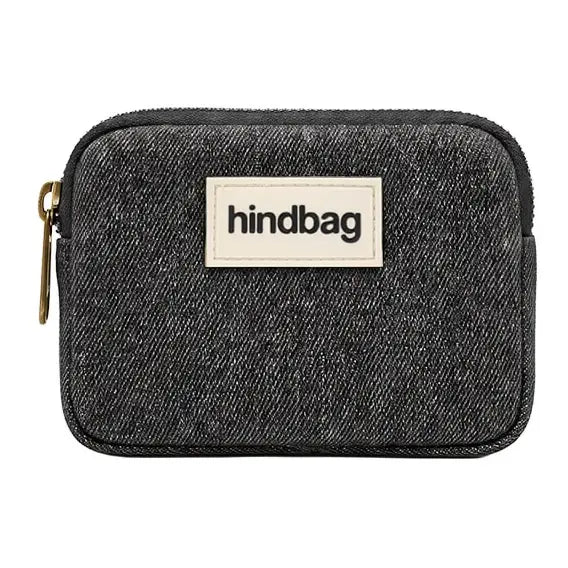 Hindbag - Lili Geldbörse Baumwolle denim grey