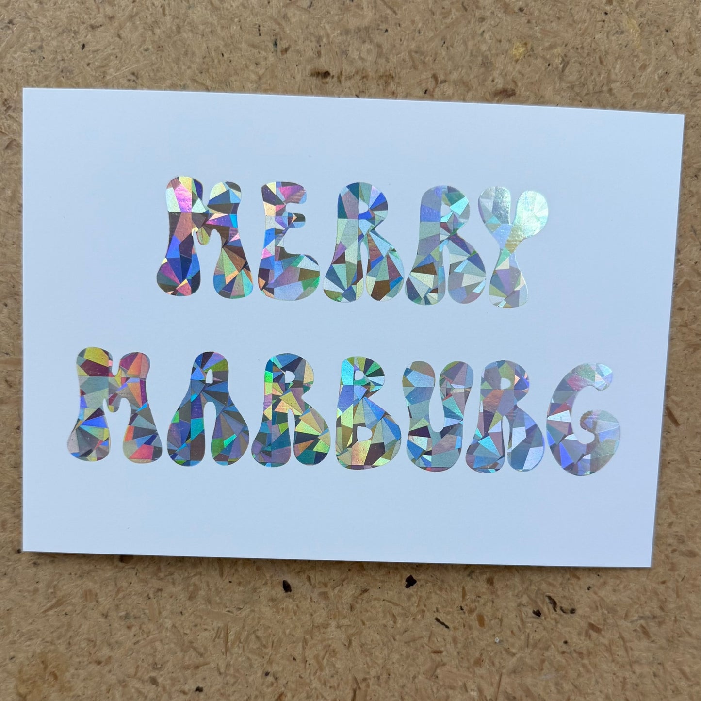Postkarte Merry Marburg Holo
