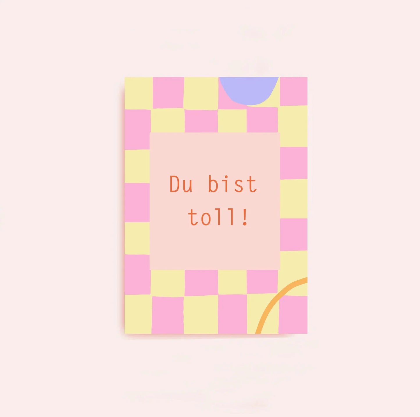 Postkarte Du bist toll von Ines Keck