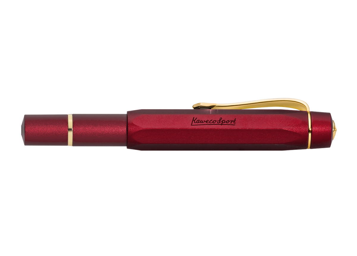 Kaweco Kolbenfüller Piston Sport AL bordeaux Feder M
