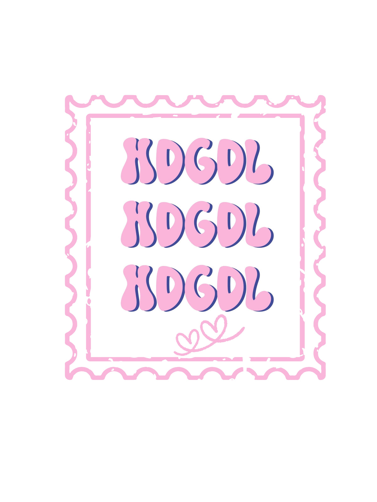 Sticker HDGDL Briefmarke