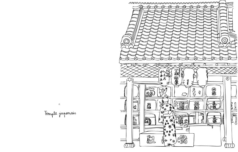 Malbuch Tokyo von Zoé de Las Cases - Hachette