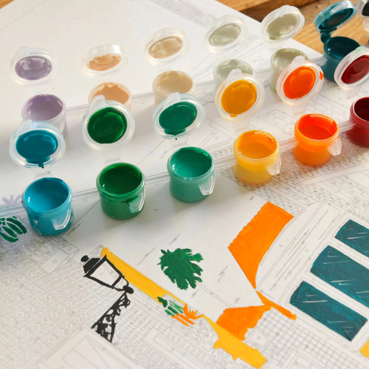 Malen nach Zahlen - Lissabon von Vero Illustrates