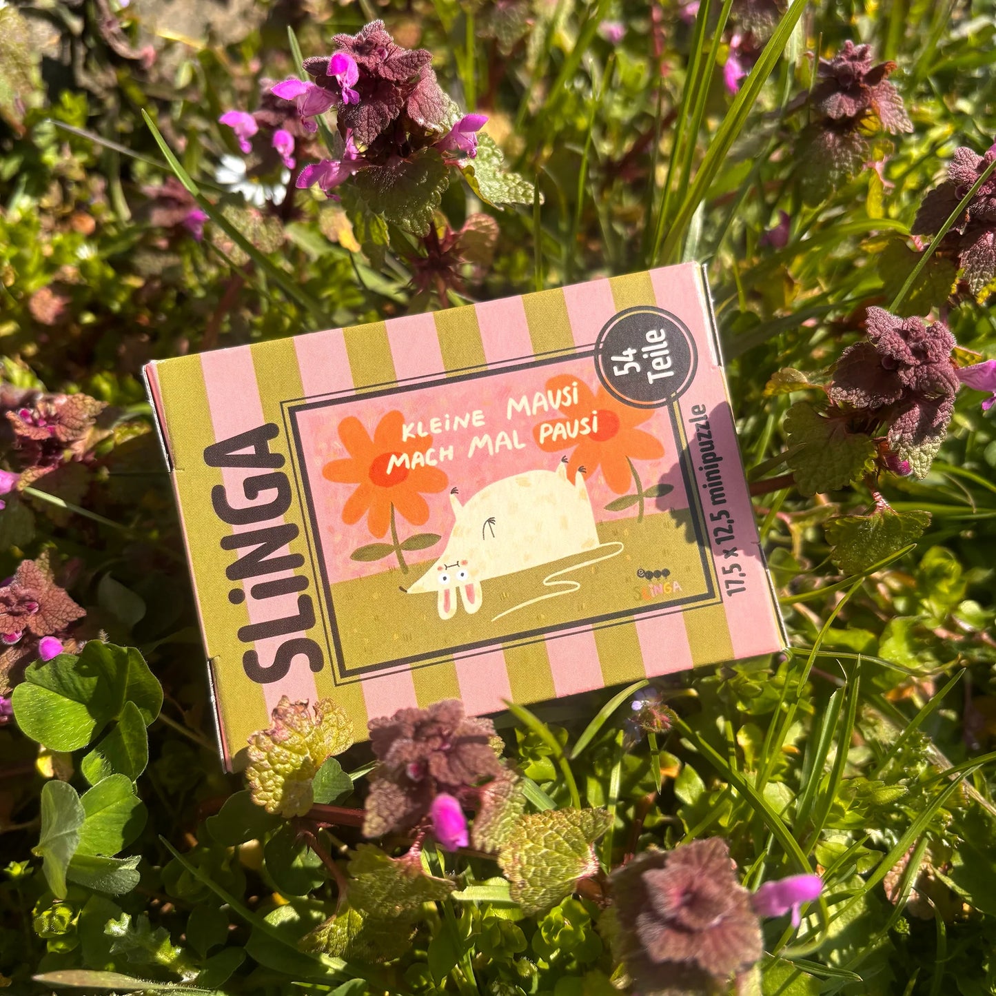 Mini Puzzle Mausi Pausi von Slinga Illustration (54 Teile)