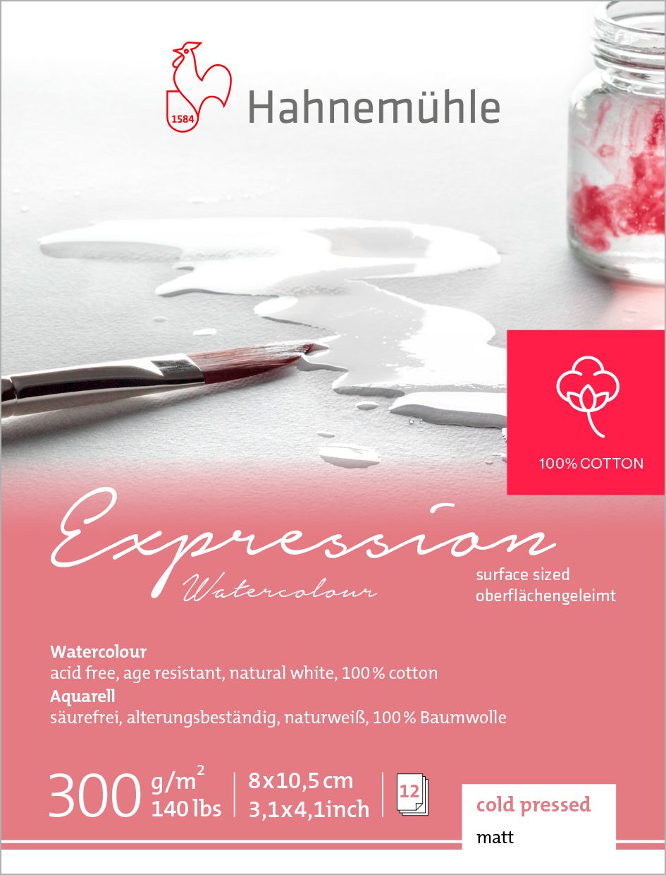 Miniblock Expression Aquarellpapier - Hahnemühle