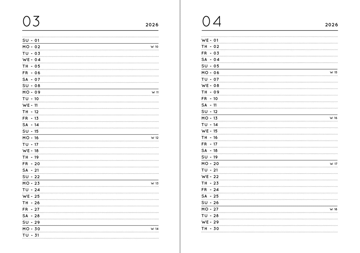 Kalender 2026 - Navucko