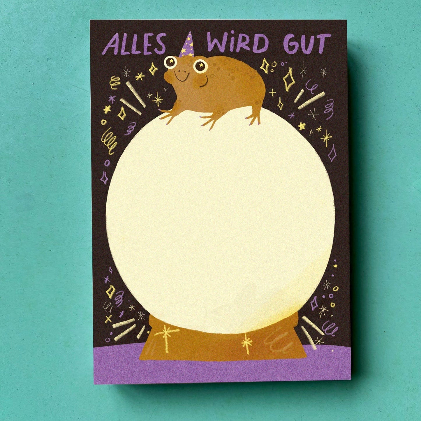 Notizblock Alles wird gut Slinga Illustration