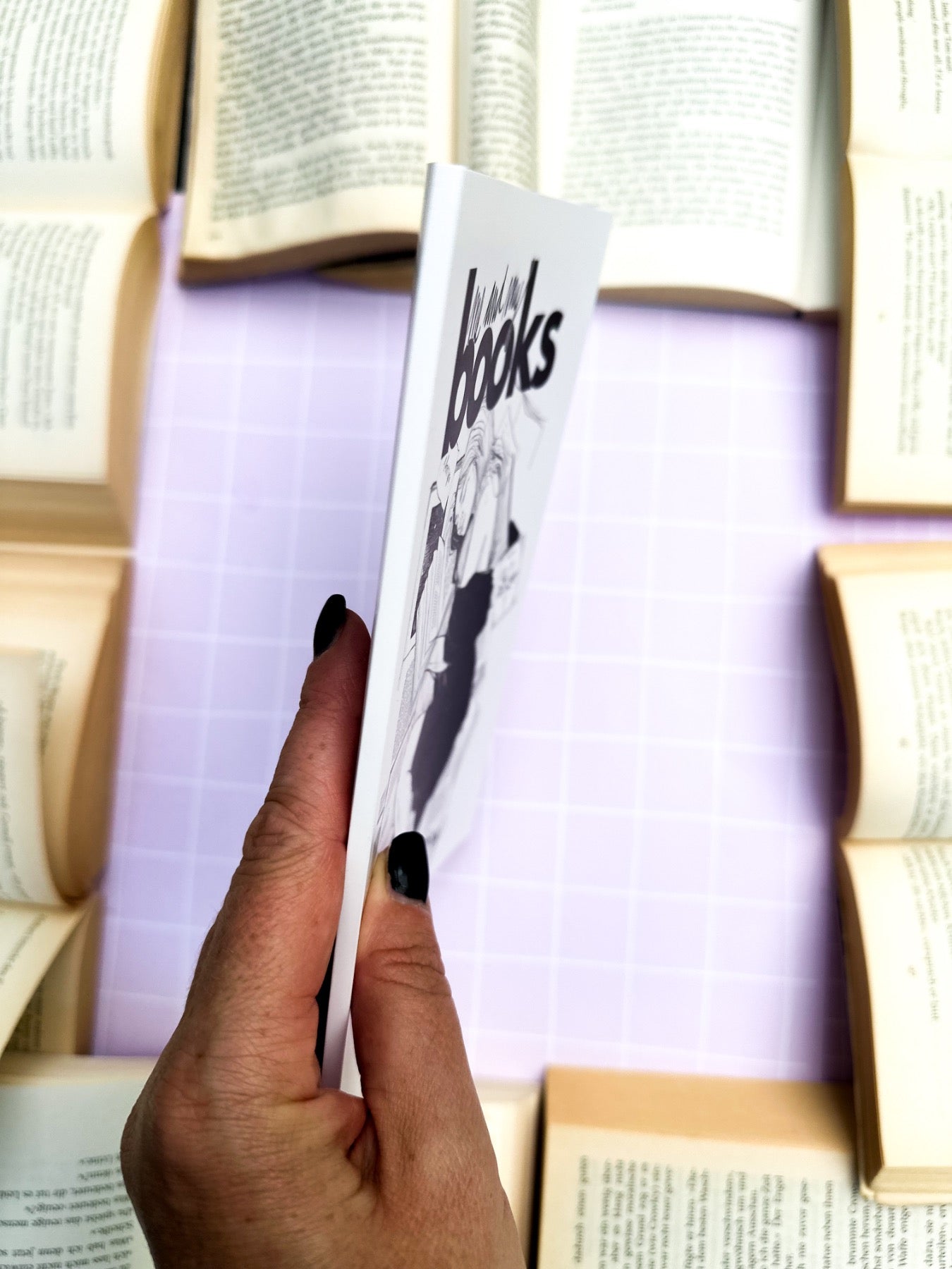 Notizheft me and my books vonmelle.art