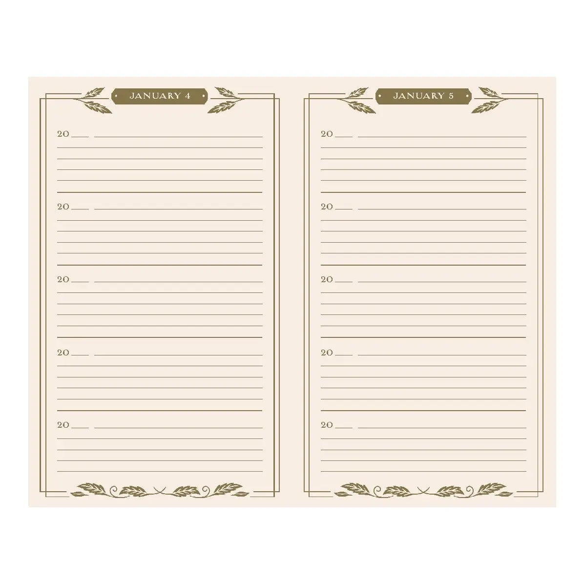 One line a day Journal Golden Autumn von Bookspeed