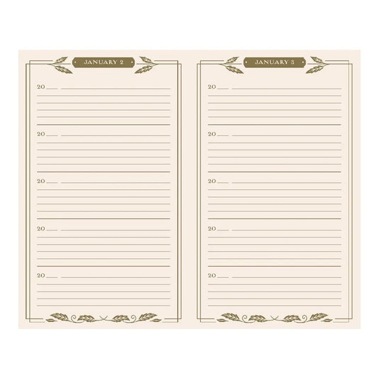 One line a day Journal Golden Autumn von Bookspeed