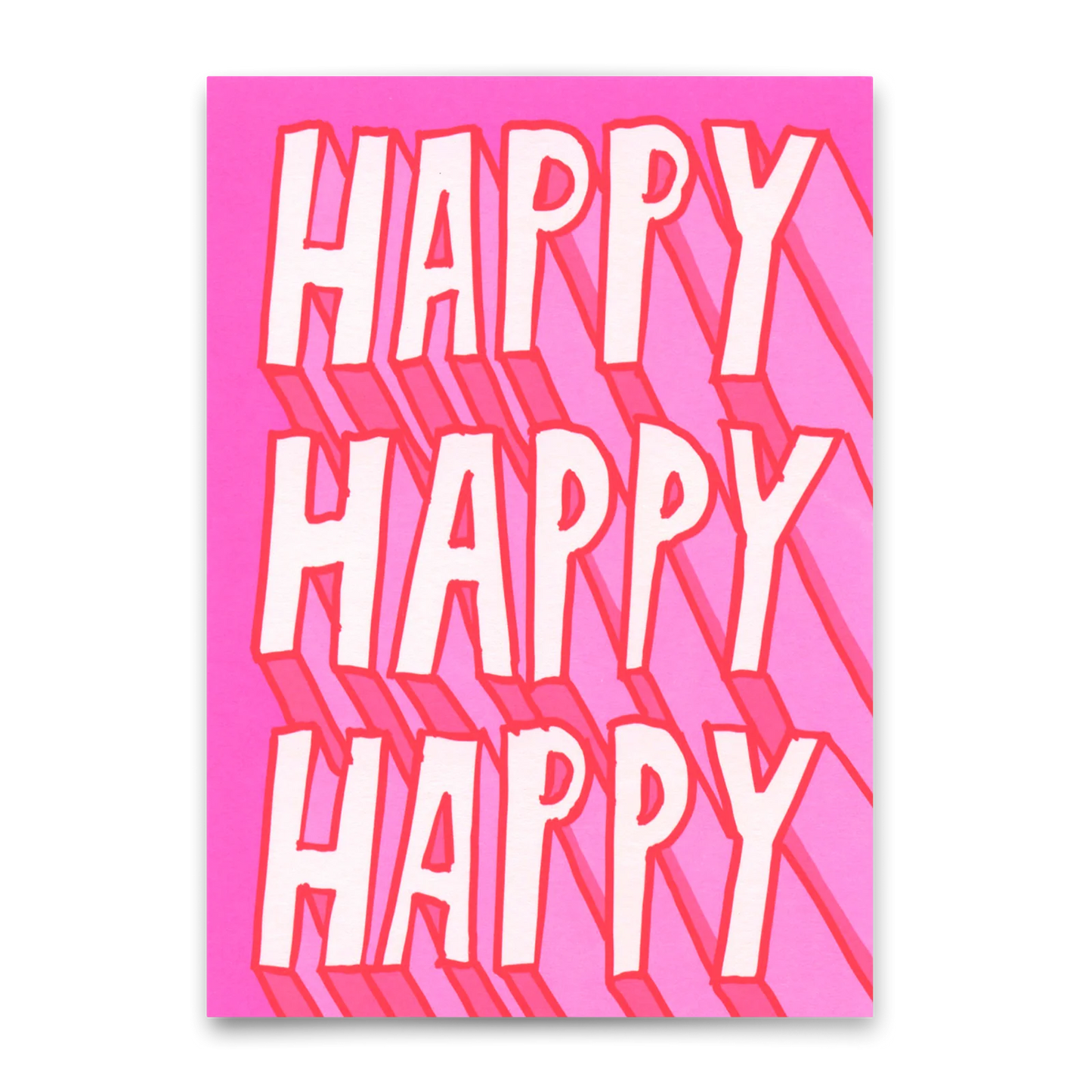 Postkarte Happy Happy Happy - Deli Cards