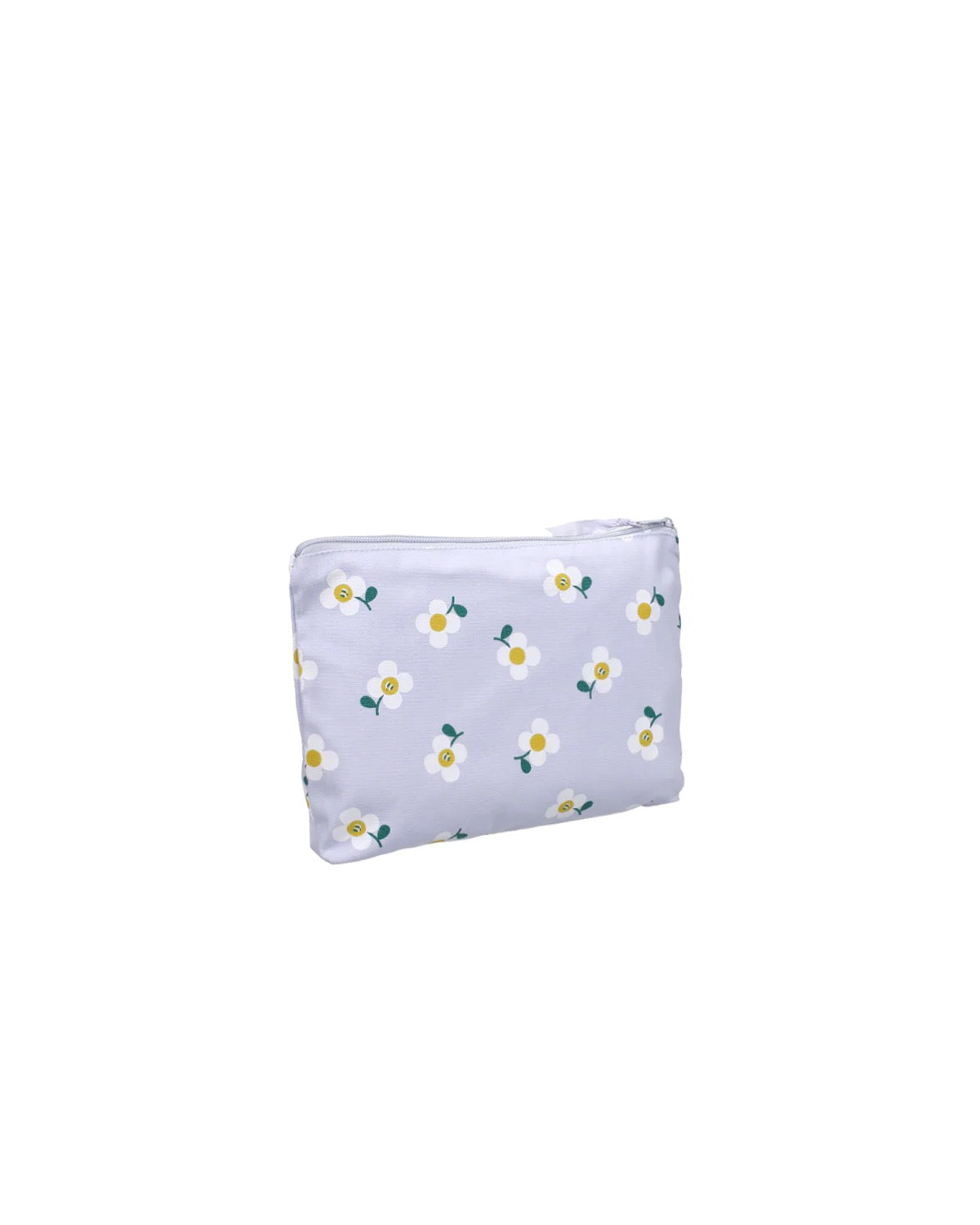 Pouch Kosmetiktasche hellblaue Blümchen - Kado