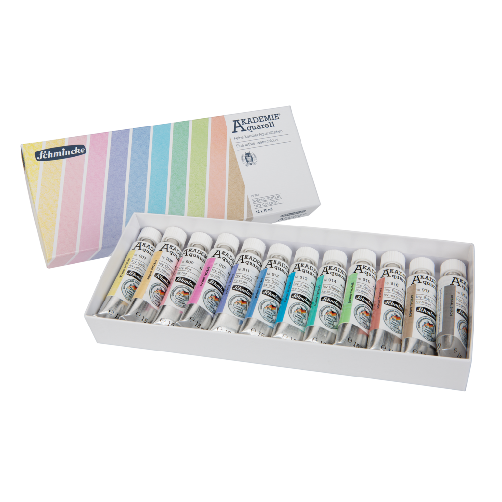 Schmincke Akademie Set Icy Colors – 12x15ml