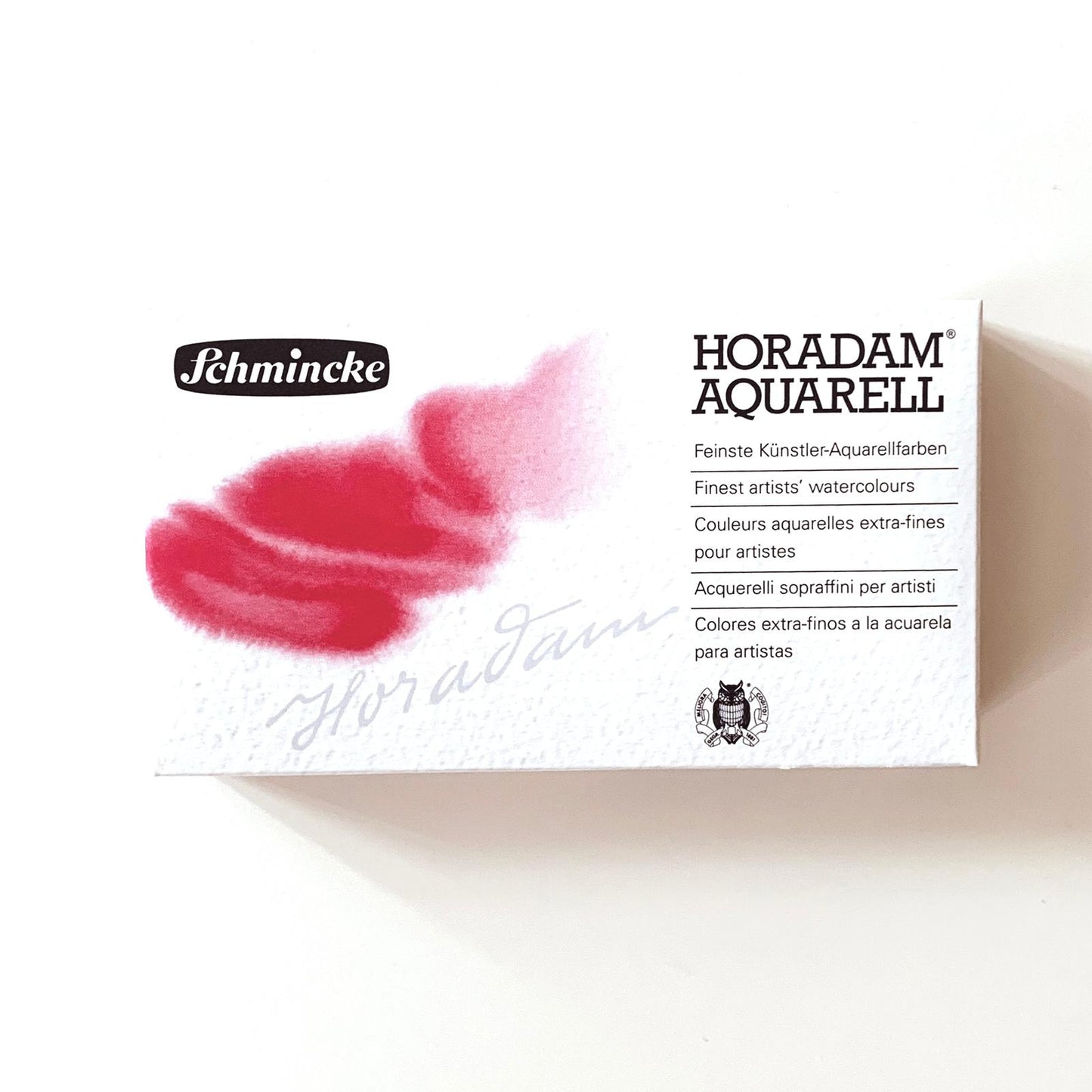 Schmincke Horadam Aquarellfarben – Metallkasten mit 12 halben Näpfchen