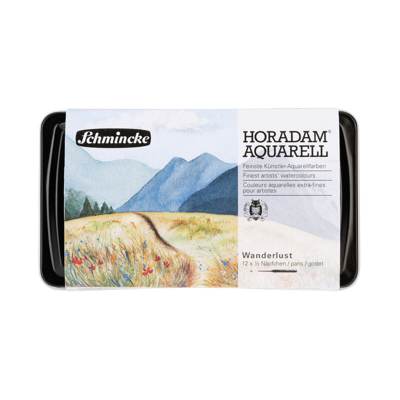 Schmincke Horadam Aquarellfarben Wanderlust – 12×1/2 Näpfchen