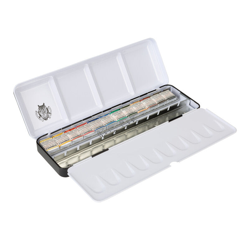 Schmincke Retro Horadam Aquarellfarben – 12×1/2 Näpfchen