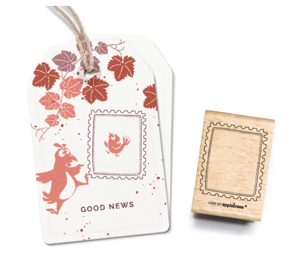 Stempel Briefmarkenrahmen - cats on appletrees