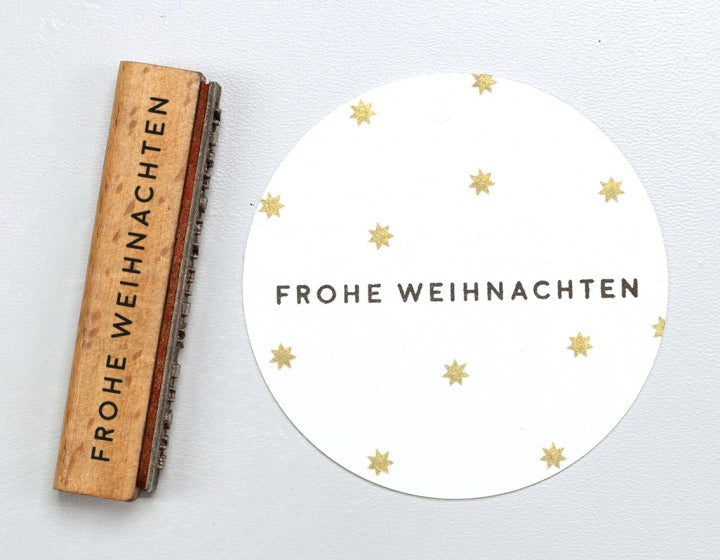 Stempel Frohe Weihnachten Perlenfischer