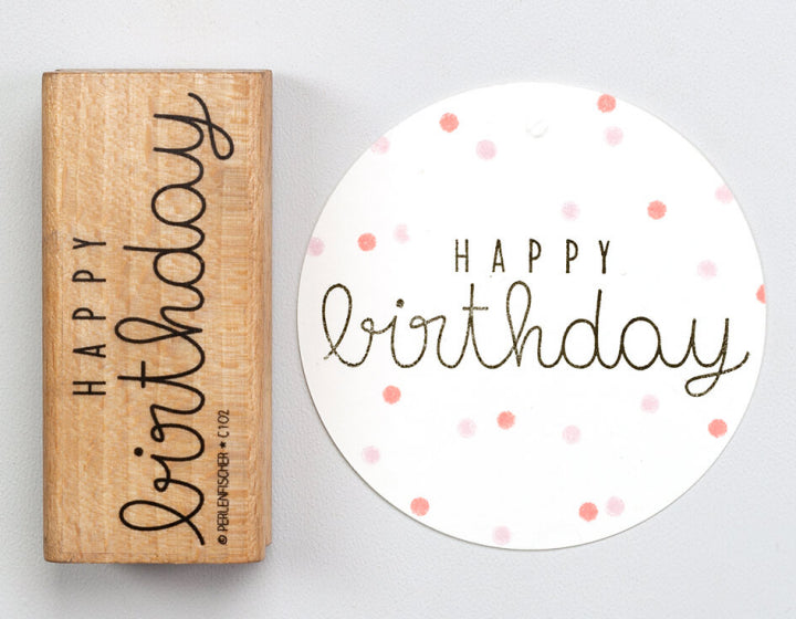 Stempel Happy Birthday Mix Perlenfischer
