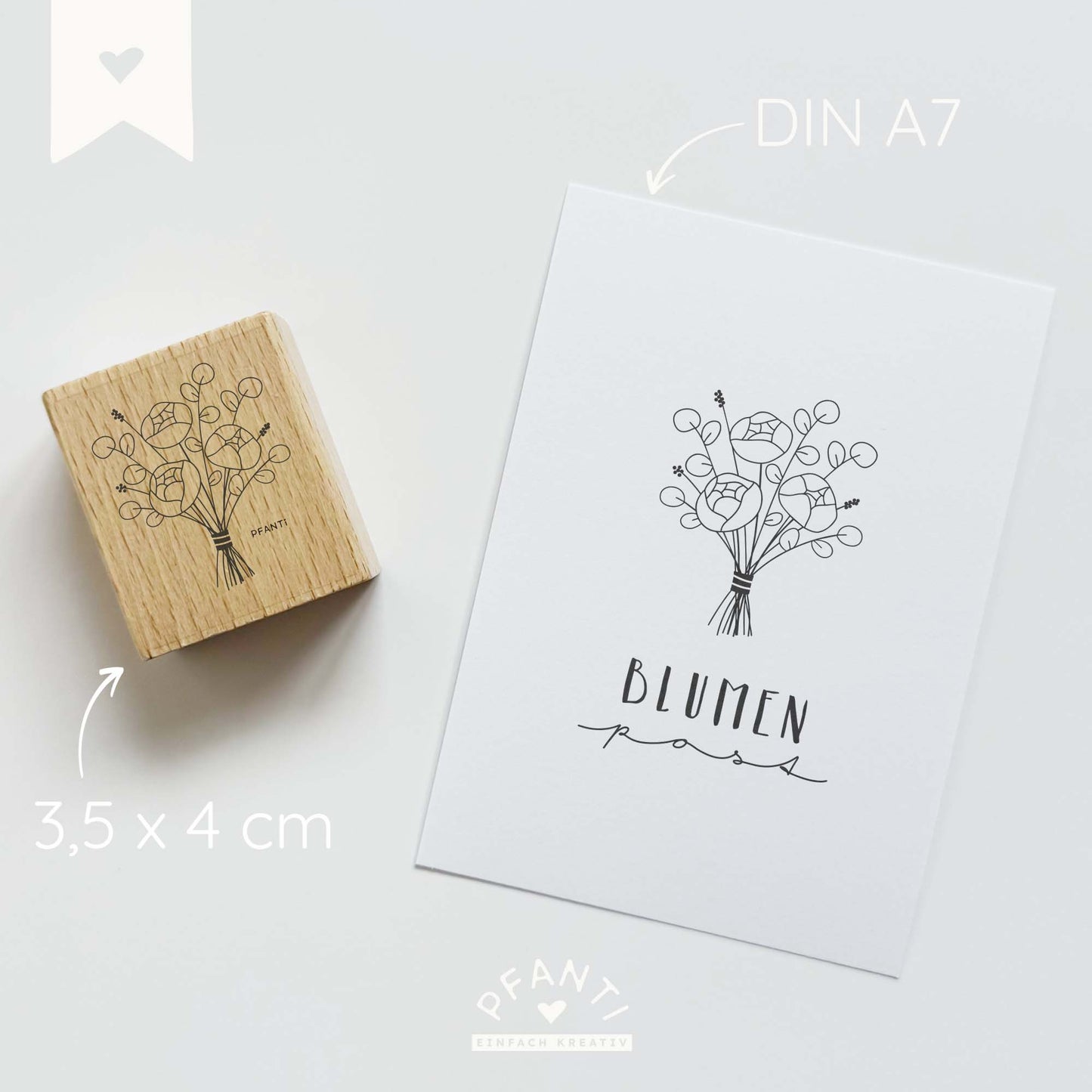 Stempel Pfingstrosenstrauß Pfanti