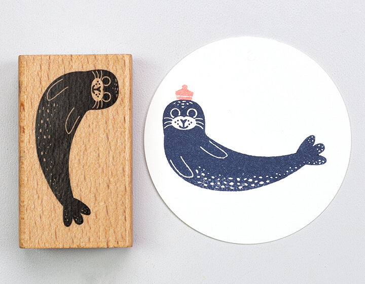 Stempel Seehund liegend von Perlenfischer