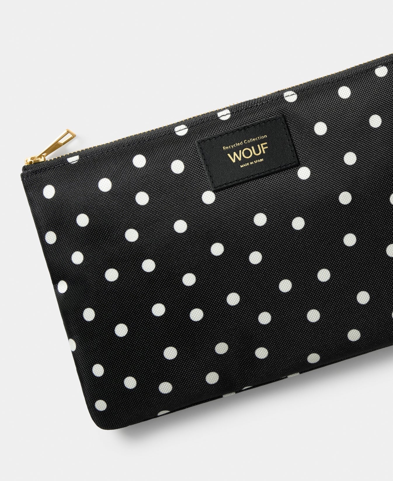 WOUF Grace Pouch XL Polka Dot schwarz