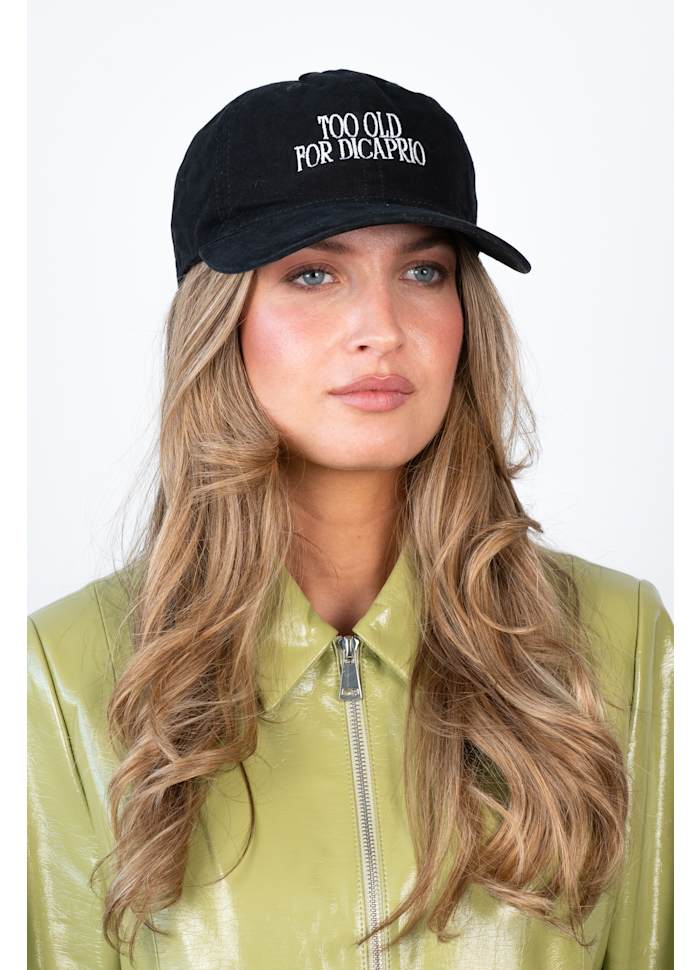 Washed Cap Too old for DiCaprio schwarz von Sui Ava
