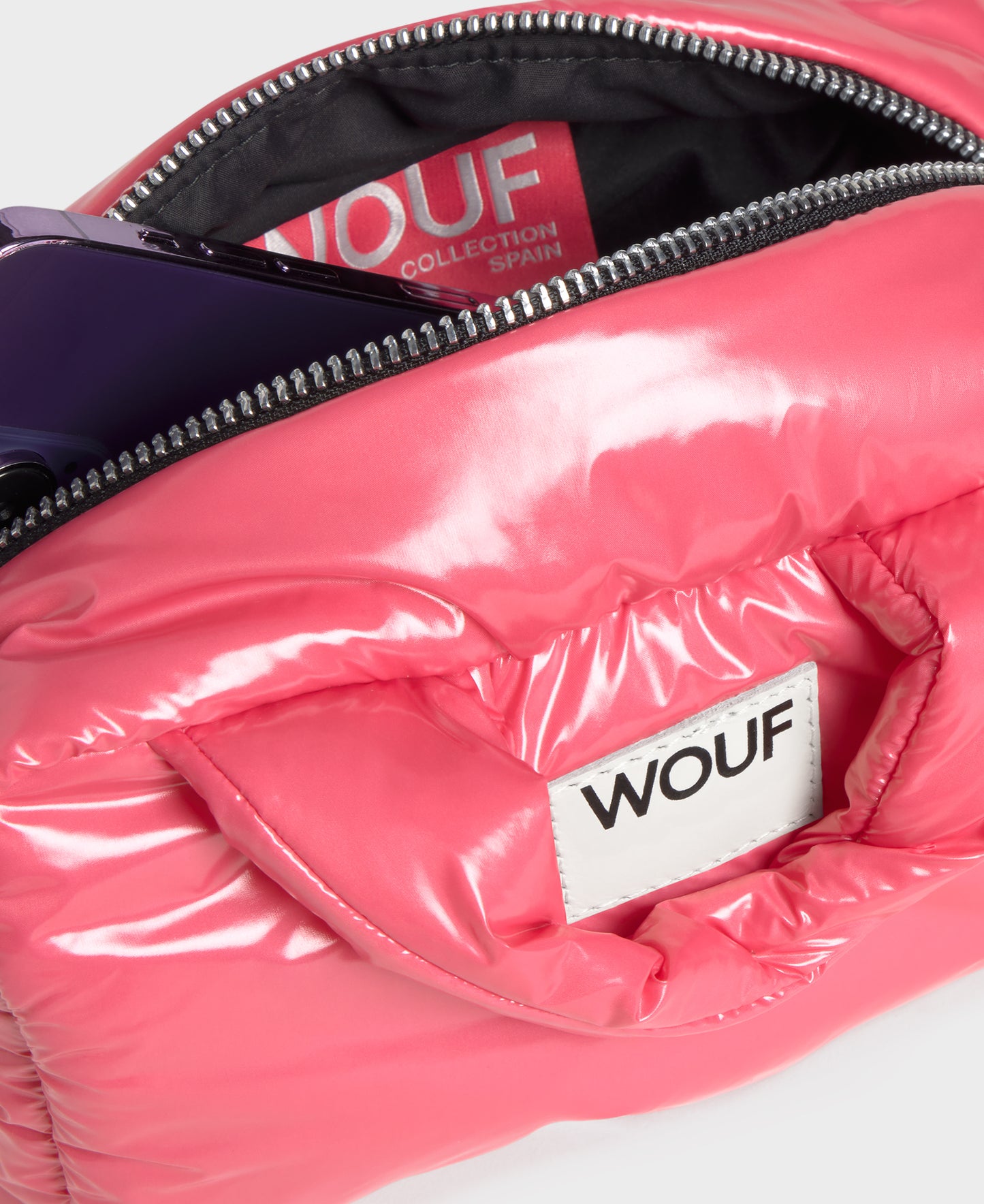 WOUF Glossy Candy Bowling Bag Pink