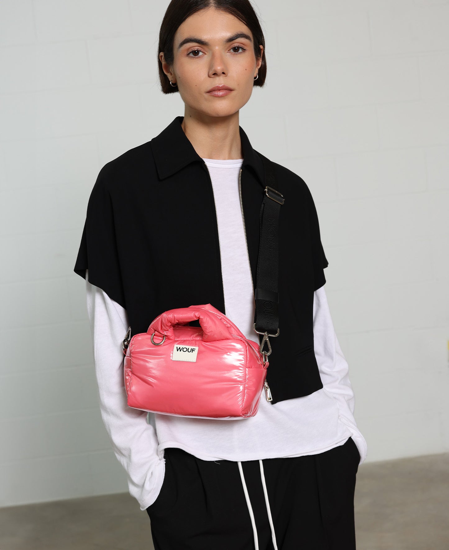 WOUF Glossy Candy Bowling Bag Pink