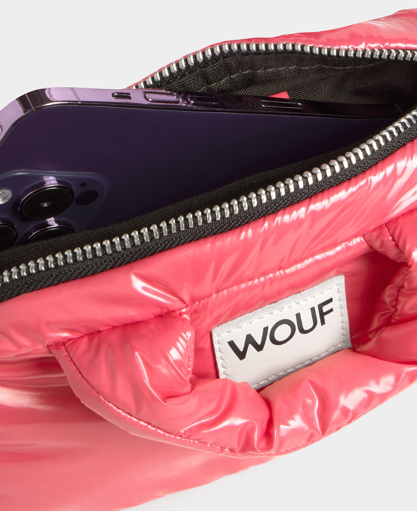 WOUF Glossy Candy Mini Bag Pink