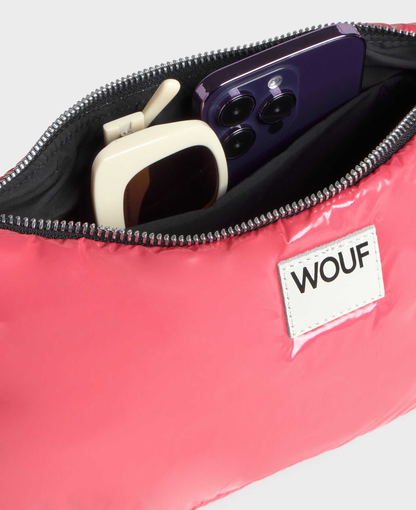 WOUF Glossy Candy Pouch pink