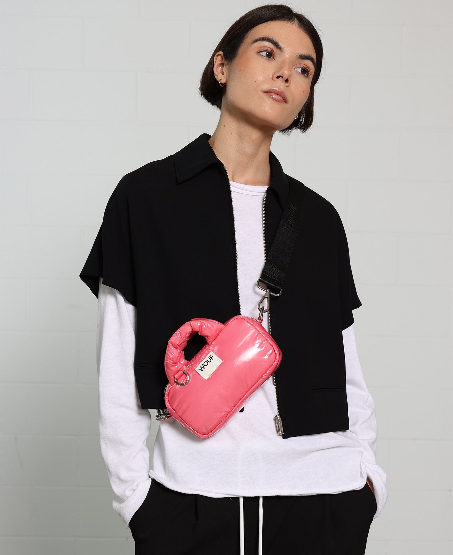WOUF Glossy Candy Mini Bag Pink