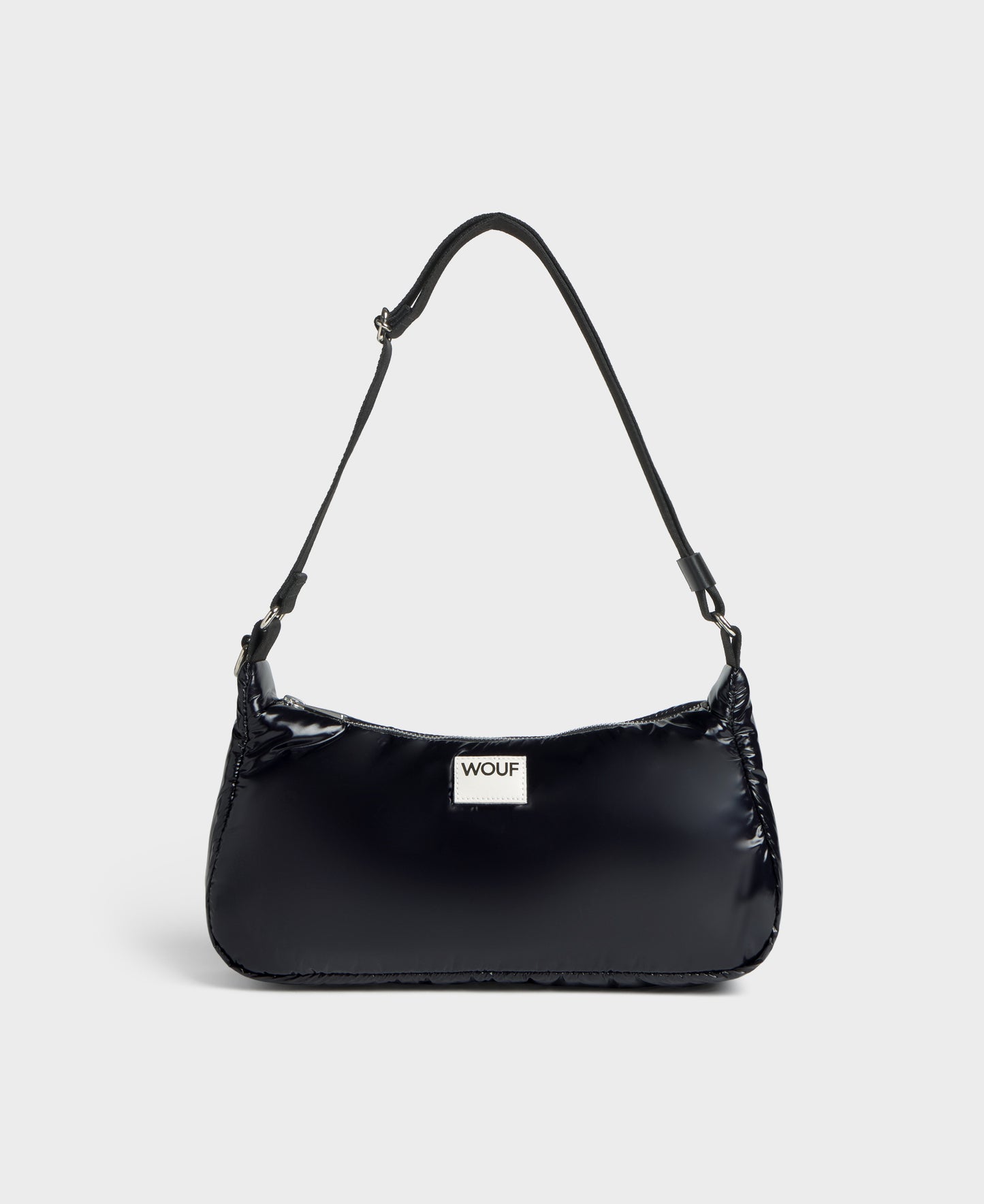 WOUF Glossy Nuit Shoulder Bag schwarz