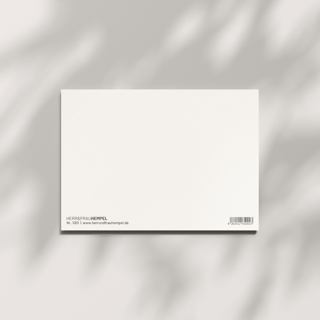 Postkarte - AUF DAS NÄCHSTE WILDE JAHR Herr&Frau Hempel