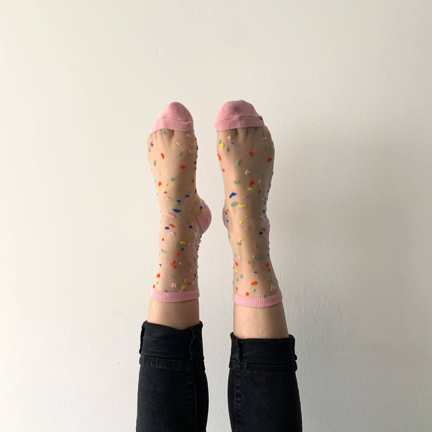 Konfetti Socken verschied. Farben - Sockette