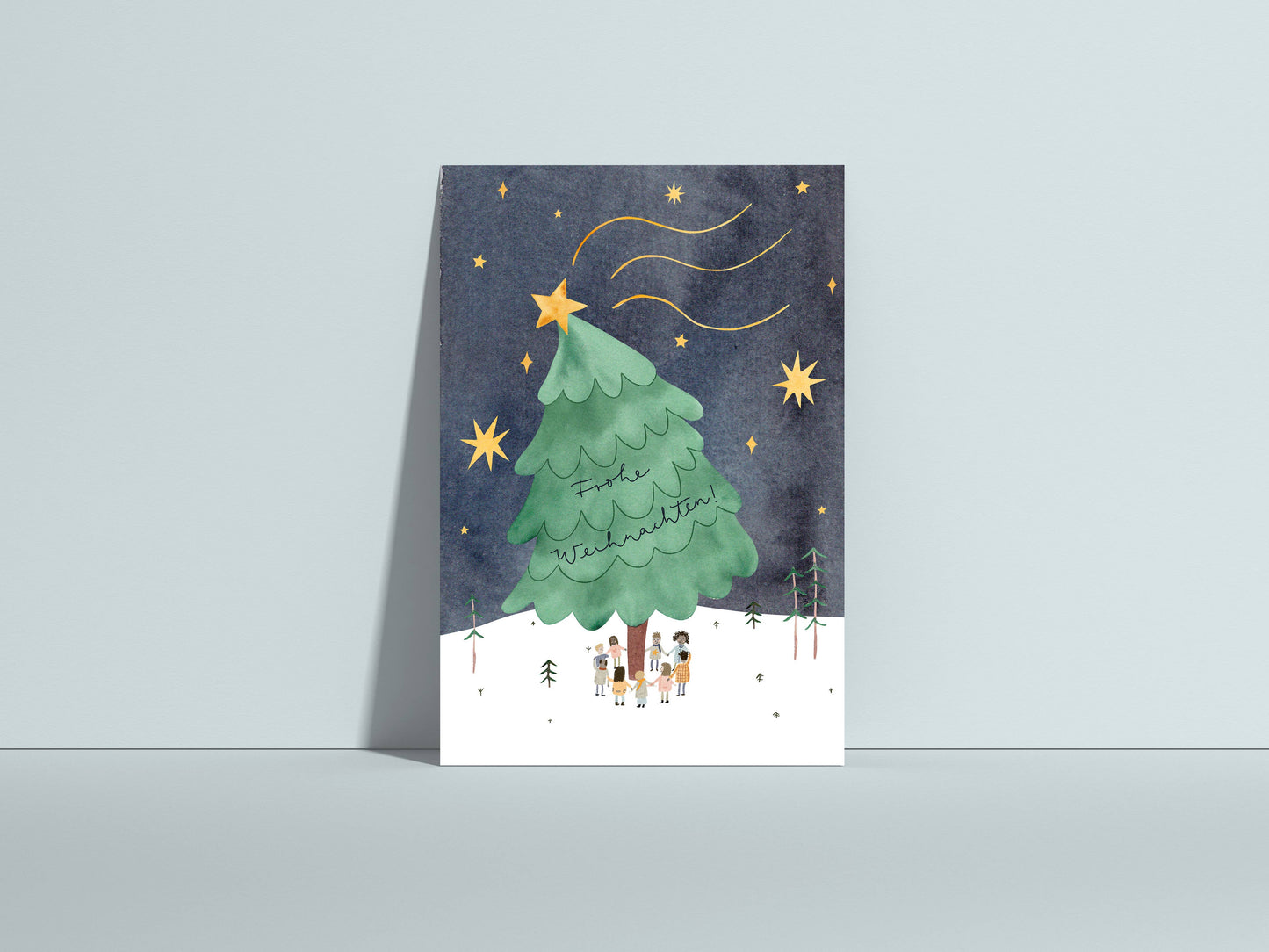 Postkarte Sternschnuppe - Hannas Firlefanz
