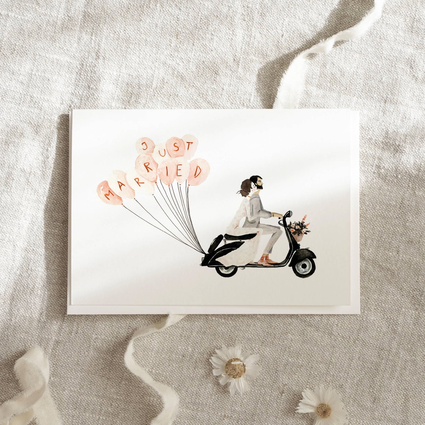 Hochzeitskarte · Bridal Scooter Leo La Douce