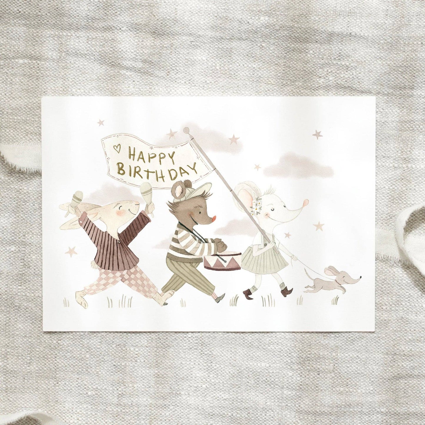 Postkarte · Kindergeburtstag Leo La Douce