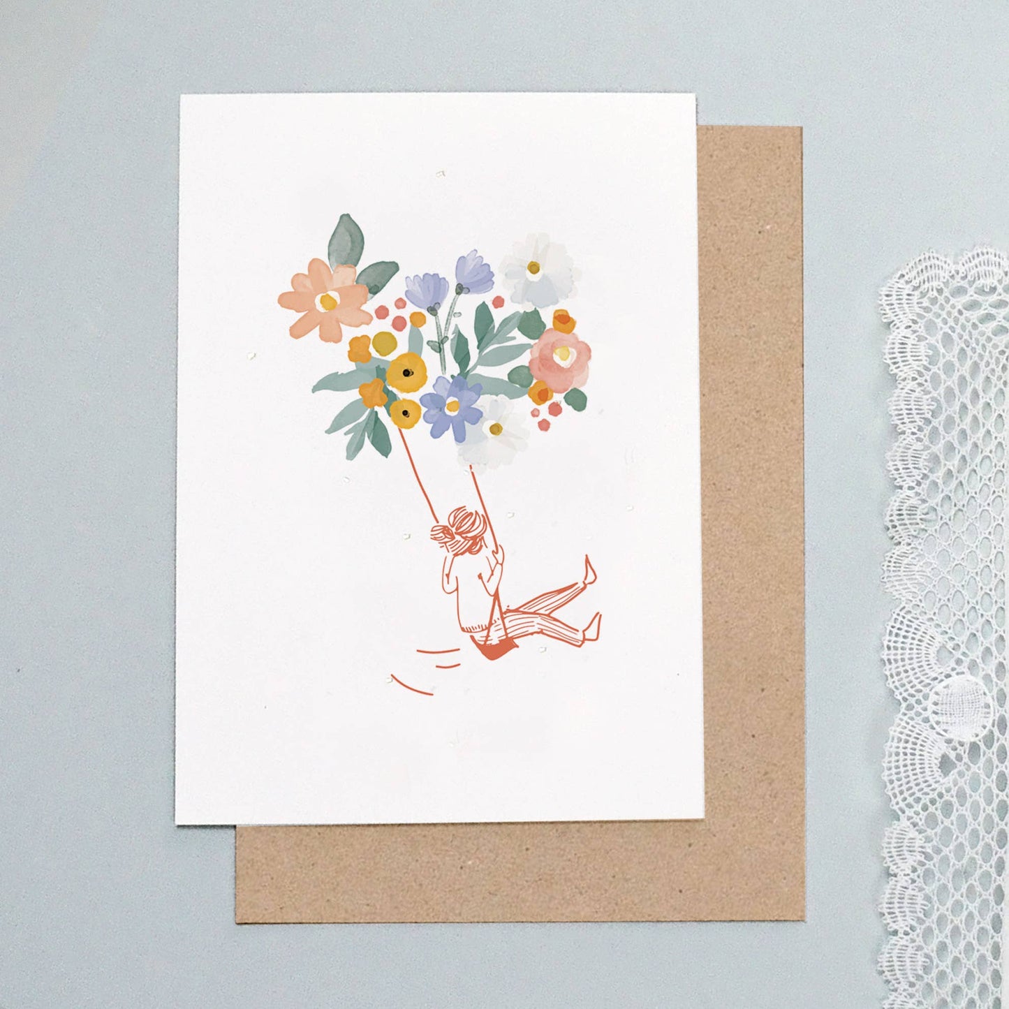Karte Happiness Flowers Mylovelything