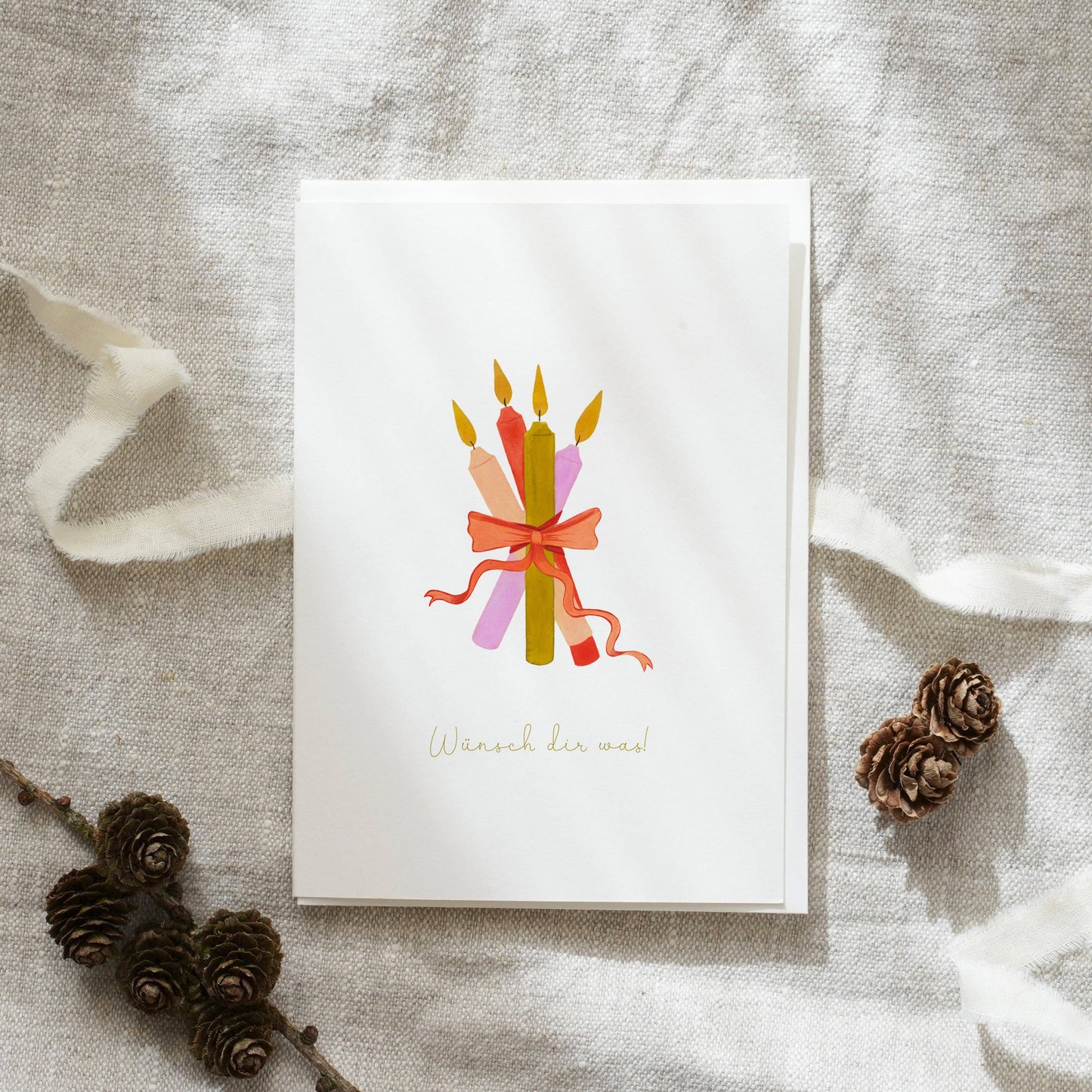 Grußkarte · Geburtstagskerzen von Leo La Douce