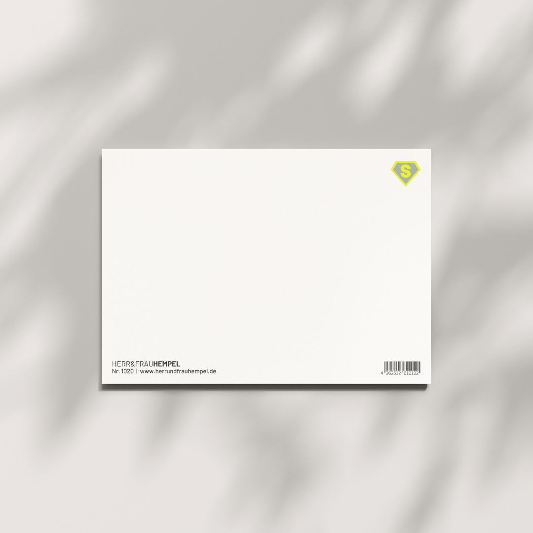 Postkarte - SUPERBRUDER von Herr & Frau Hempel