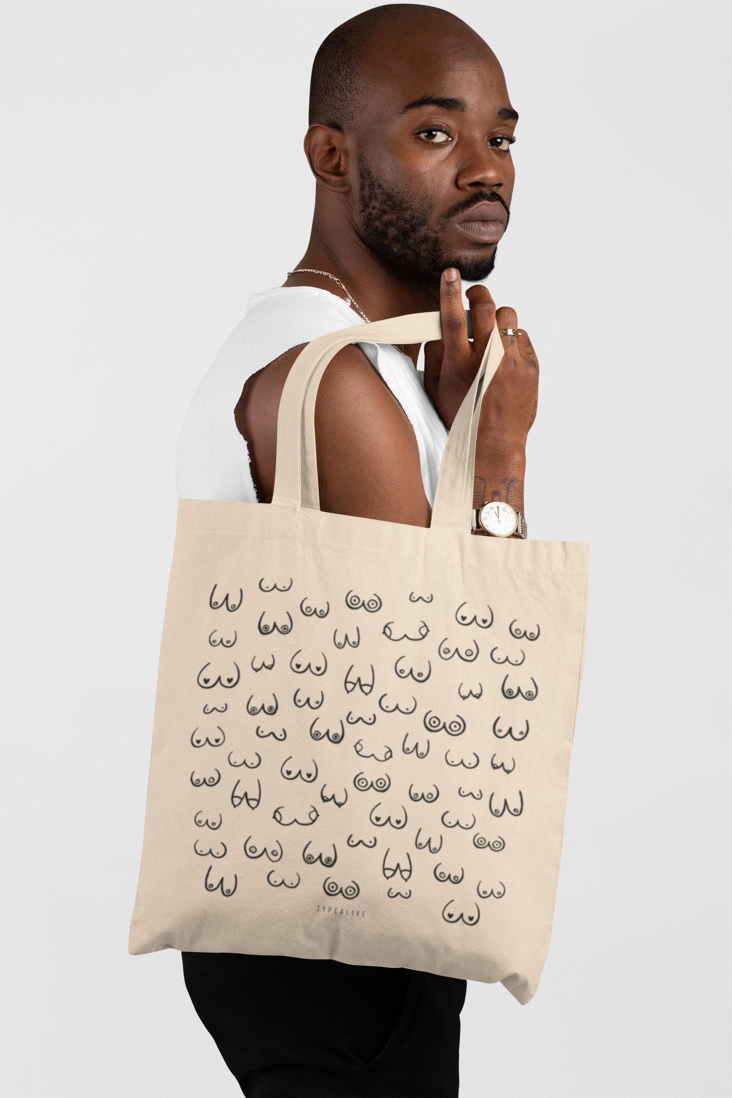 Baumwolltasche Busenfreunde - Typealive