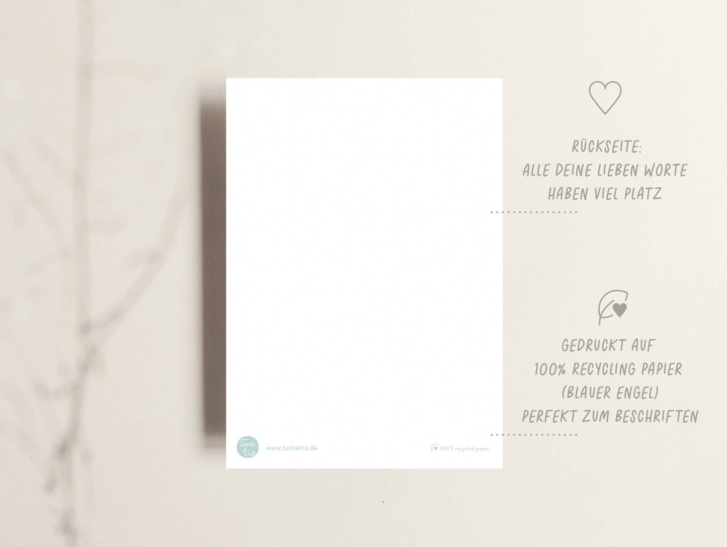 Karte Bisous - Tante Tia