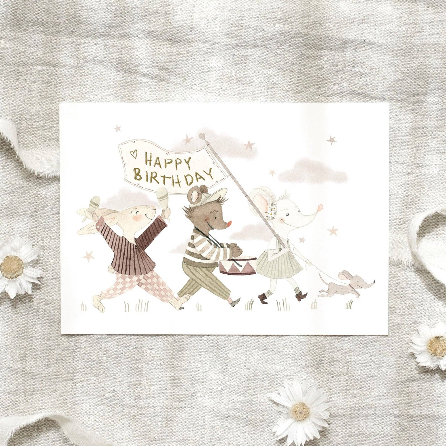 Postkarte · Kindergeburtstag Leo La Douce