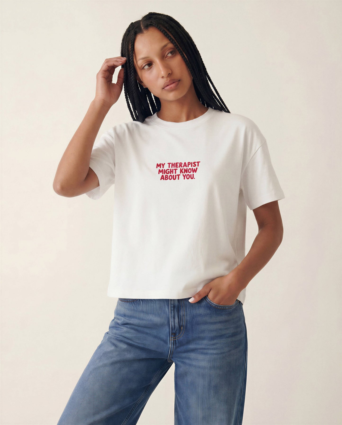Catharsis - my therapist might know about you T-Shirt cropped