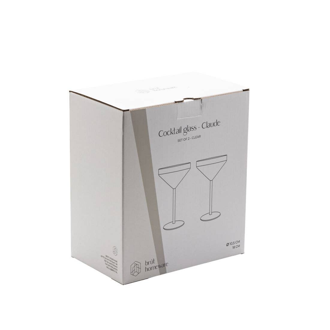 Cocktailglas Claude | Set aus 2 | klar | Martinigläser Brut Homeware