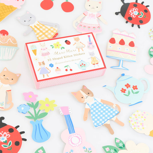 Kätzchen-Club Sticker Set von Meri Meri